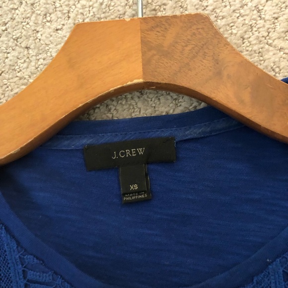 J. Crew Lace Overlay Top - Picture 3 of 5